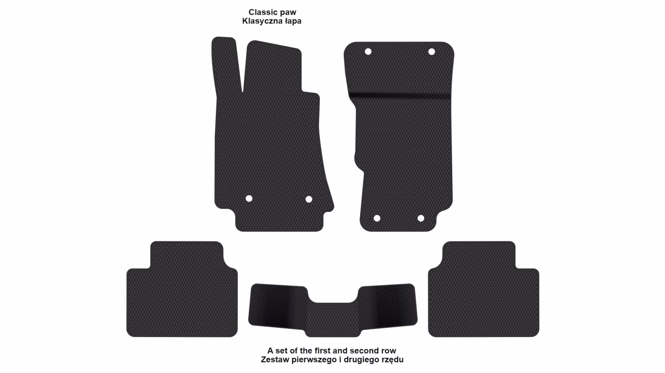 Interior mats for the Alfa Romeo Giulia (952) 2016-… I generation US Sedan AWD - Фото 2