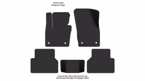 Interior mats for the Audi Q3 (8U) 2011-2014 I generation EU Crossover pre-restyling - Фото 2