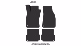 Interior mats for the Audi S6 (C6) 2004-2011 III generation EU Sedan - Фото 2