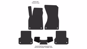 Interior mats for the Audi A7 (4G7) 2014-2018 I generation Liftback restyling - Фото 2