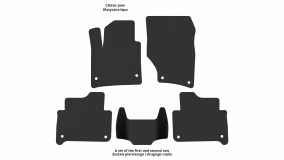 Interior mats for the Audi Q7 (4L) 2005-2015 I generation Crossover 5-seater - Фото 2
