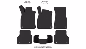 Interior mats for the Audi A6 (C8) 2018-2025 V generation EU Universal - Фото 2