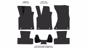 Interior mats for the Audi Q5 (8R) 2008-2017 I generation Crossover Hybrid - Фото 2