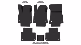 Interior mats for the Audi Q8 e-tron Sportback (GE) 2022-… I generation EU Crossover - Фото 2