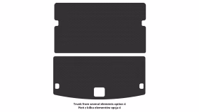Interior mats for the Audi Q7 (4L) 2005-2015 I generation Crossover 6-seater - Фото 7
