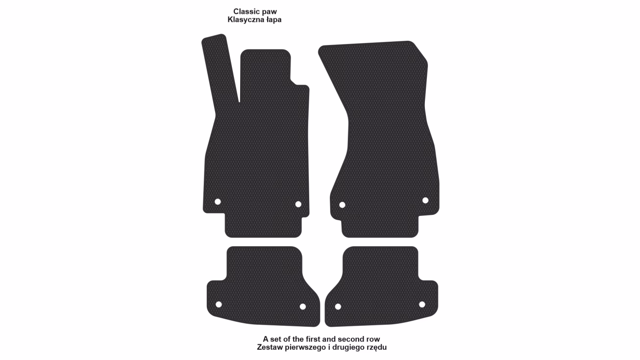 Interior mats for the Audi S5 2016-2024 II generation EU Coupe 3-door - Фото 2