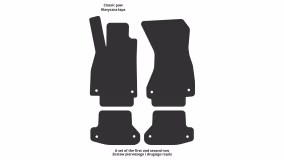 Interior mats for the Audi A5 (F5) 2016-2025 II generation EU Coupe - Фото 2