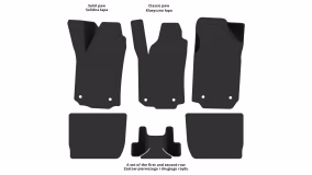 Interior mats for the Audi A6 (C4) 1994-1997 I generation EU Sedan - Фото 2