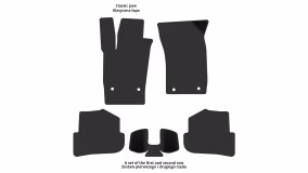 Interior mats for the Audi A1 (8X) 2010-2018 I generation EU Hatchback 3-door - Фото 2