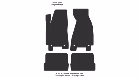 Interior mats for the Audi 80 (B4) 1991-1995 IV generation EU Coupe - Фото 2