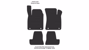 Interior mats for the Audi TT (8N) 1998-2006 I generation EU Coupe - Фото 2