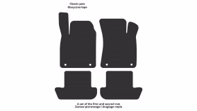 Interior mats for the Audi TT (8N) 1998-2006 I generation EU Coupe - Фото 3
