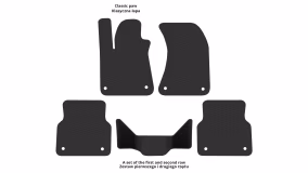 Interior mats for the Audi A8 (D4) 2010-2017 III generation EU Sedan Short - Фото 2