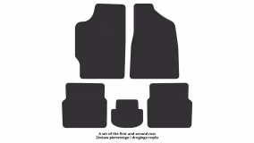 Interior mats for the Audi 80 (B2) 1978-1986 II generation EU Sedan - Фото 2