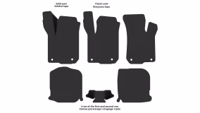 Interior mats for the Audi A3 (8L) 1996-2000 I generation EU Hatchback pre-restyling 3-door - Фото 2