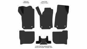 Interior mats for the Audi 100 (C4) 1990-1994 IV generation EU Sedan - Фото 2
