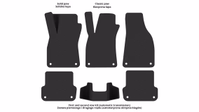 Interior mats for the Audi A4 (B6) 2000-2004 II generation EU Universal - Фото 2