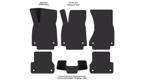 Interior mats for the Audi A6 (C7) 2011-2018 IV generation Universal - Фото 2