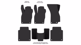 Interior mats for the Audi A8 (D5) 2017-… IV generation EU Sedan Long AWD - Фото 2