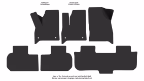 Interior mats for the Buick Enclave 2017-2021 II generation US Crossover 7-seater - Фото 2