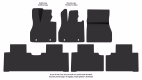 Interior mats for the BYD Song L 2023-… I generation CN Crossover Electro - Фото 2