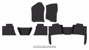 Interior mats for the Cadillac Escalade (GMT900) 2007-2014 III generation US Crossover 8-seater - Фото 2