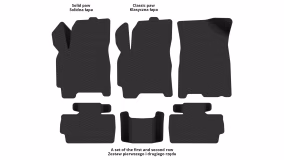 Interior mats for the Chery Tiggo 2 2016-… I generation EU Crossover - Фото 2