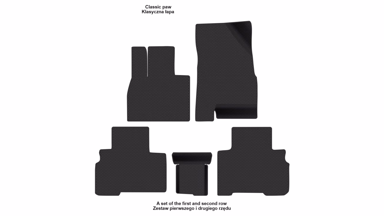 Interior mats for the Chery Tiggo 8 Pro 2020-… I generation EU Crossover 7-seater Hybrid (PHEV) - Фото 2