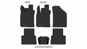 Interior mats for the Chevrolet Lacetti 2002-… I generation EU Sedan - Фото 2
