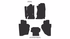 Interior mats for the Chevrolet Silverado 2013-2019 III generation US Pickup Double Cab - Фото 2