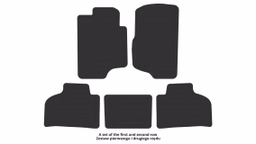 Interior mats for the Chevrolet Silverado 2007-2014 II generation US Pickup Crew Cab - Фото 2