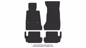 Interior mats for the Chevrolet Camaro 2015-2023 VI generation Coupe - Фото 2