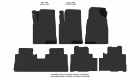 Dywaniki podłogowe do Chevrolet Captiva (C140) 2011-2018 I generacja EU Crossover po restylingu 7-miejscowy - Фото 2