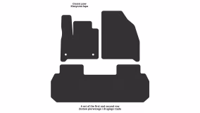 Interior mats for the Chevrolet Traverse 2017-2024 II generation US Crossover 7-seater - Фото 2
