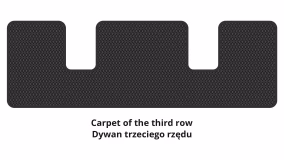 Interior mats for the Chevrolet Traverse 2017-2024 II generation US Crossover 7-seater - Фото 3