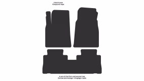 Dywaniki podłogowe do Chevrolet Captiva (C140) 2011-2018 I generacja EU Crossover po restylingu 5-miejscowy - Фото 2