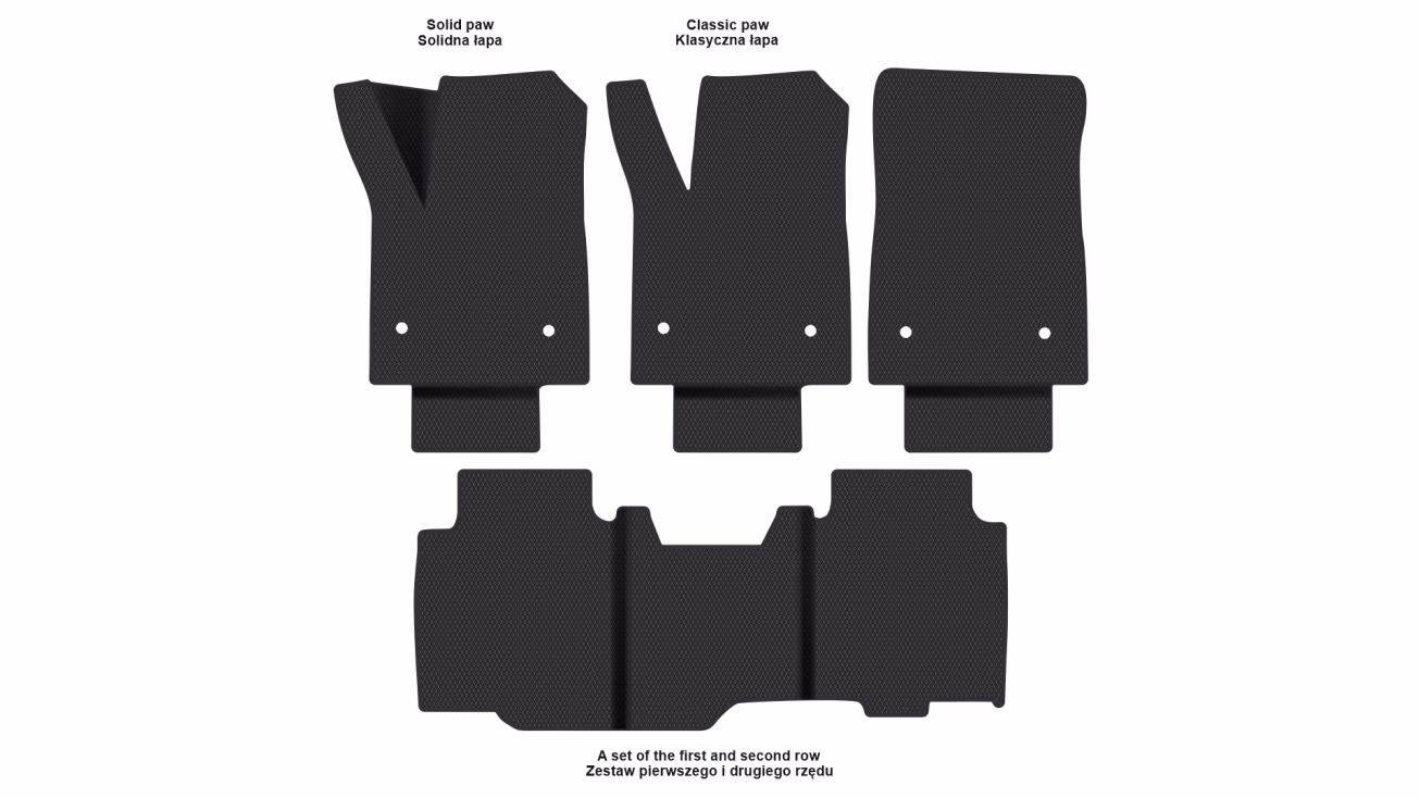 Interior mats for the Chevrolet Silverado EV 2023-… IV generation US Pickup Crew Cab Electro - Фото 2