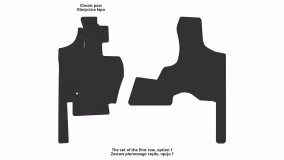 Interior mats for the Chrysler Grand Voyager 2008-2016 V generation US Minivan 7-seater - Фото 2