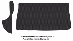 Interior mats for the Chrysler Grand Voyager 2008-2016 V generation US Minivan 7-seater - Фото 8
