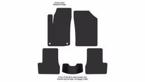 Interior mats for the Citroen C3 2009-2016 II generation EU Hatchback - Фото 2