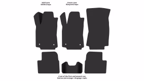 Interior mats for the Citroen C3 2020-2024 III generation EU Hatchback restyling - Фото 2