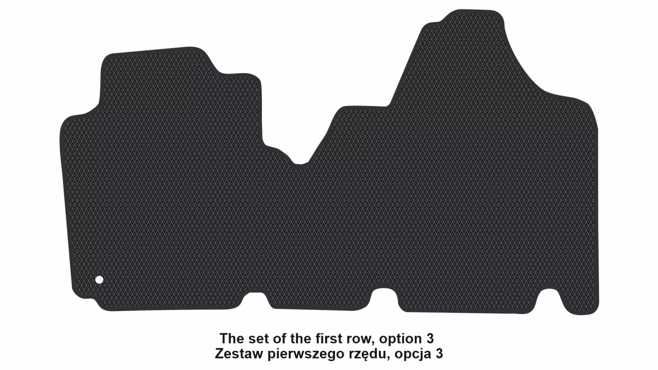 Interior mats for the Citroen Jumpy 2007-2016 II generation EU VAN 4-door 8-seater - Фото 4