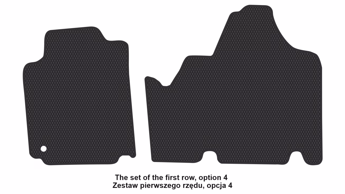 Interior mats for the Citroen Jumpy 2007-2016 II generation EU VAN 4-door 8-seater - Фото 5