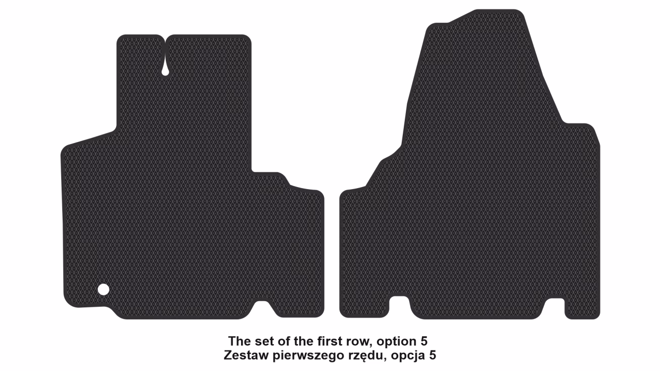 Interior mats for the Citroen Jumpy 2007-2016 II generation EU VAN 4-door 8-seater - Фото 6