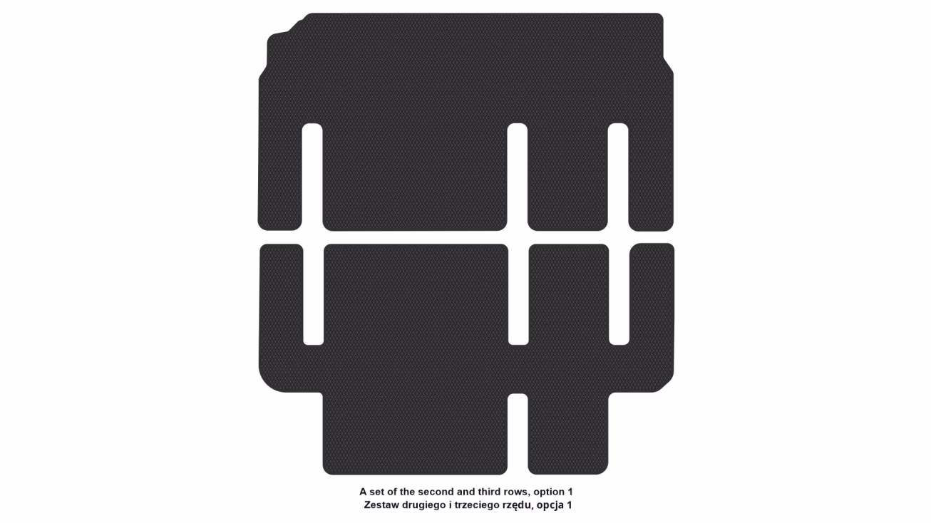 Interior mats for the Citroen Jumpy 2007-2016 II generation EU VAN 4-door 8-seater - Фото 7