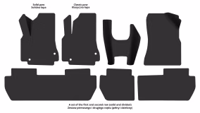 Коврики в салон Citroen Berlingo (B9) 2008-2018 II поколение EU Minivan 5-ти местная Electro - Фото 2