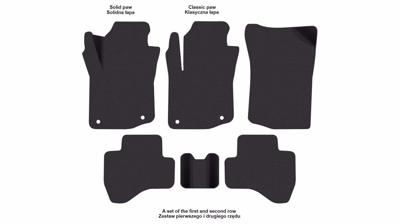 Interior mats for the Citroen C1 2005-2014 I generation EU Hatchback - Фото 2