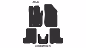 Interior mats for the Dacia Sandero StepWay 2017-2020 II generation EU Crossover restyling - Фото 2
