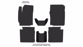 Interior mats for the Daihatsu Materia 2006-2013 II generation EU Hatchback - Фото 2