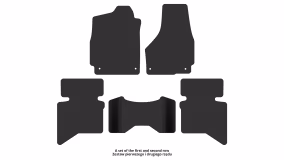 Dywaniki podłogowe do Dodge Ram 1500 2009-2018 IV generacja US Pickup 4-drzwiowy 5-miejscowy Quad Cab - Фото 2